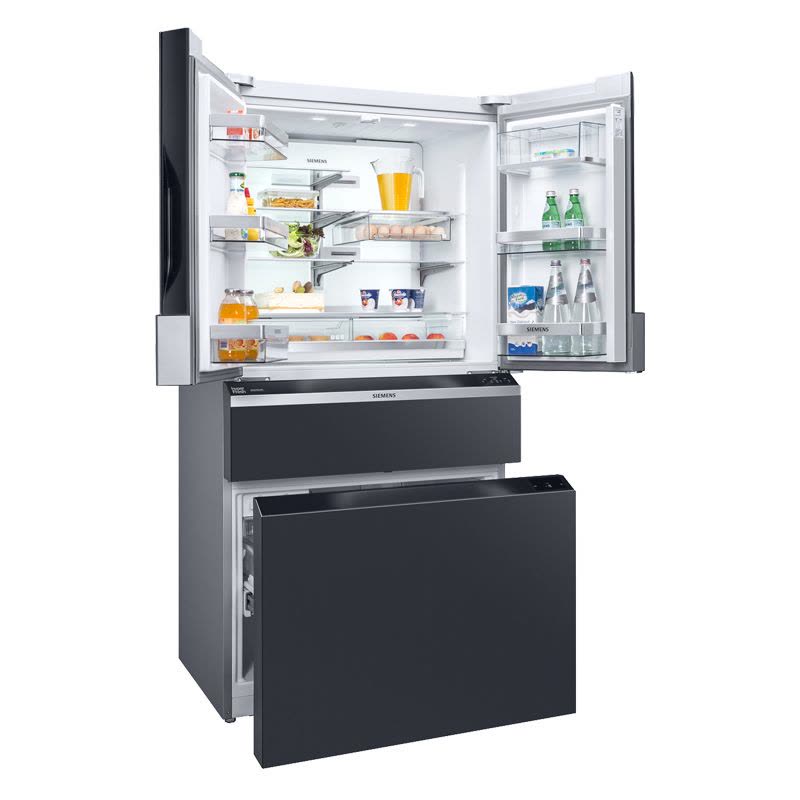 西门子(SIEMENS)KF96NPX50C 568升 中字多门 智感零度 陶瓷面板 分区独控面板 (滴釉黑)图片