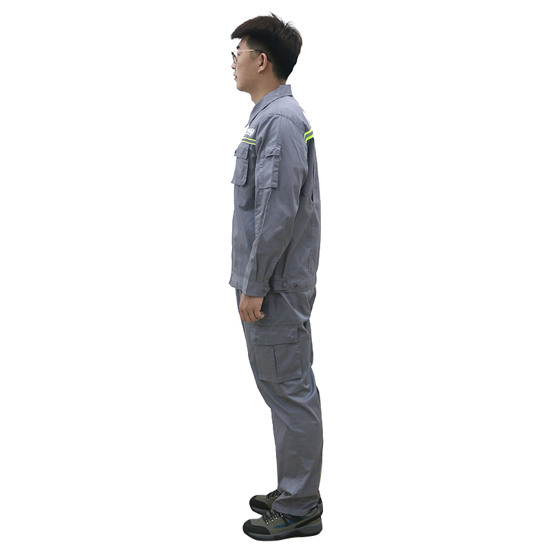 燕舞 YW2019ZYTT5024XJ 防静电工作服 夏季款 155-190 定制商品(计价单位:套) 灰色高清大图