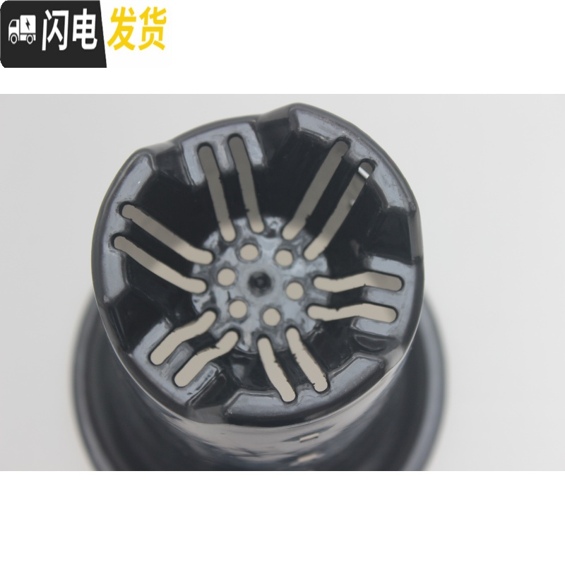 三维工匠园艺兰花盆种植盆栽盆塑料透气加厚黑色带孔四季兰君子兰花专用盘 绿兰6.5寸无壁孔兰花盆 10个装(送2米花盆容器