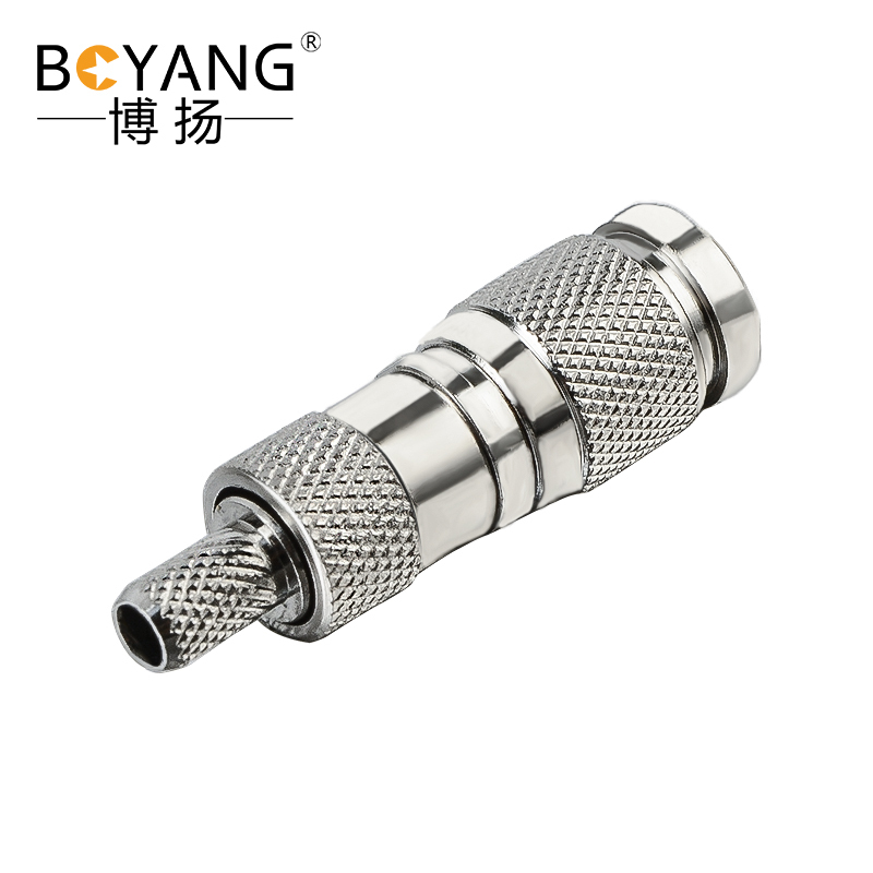 博扬 cc4接头2m头e1同轴连接器 阿尔卡特头中兴头 cc4-j通信syv-75-2