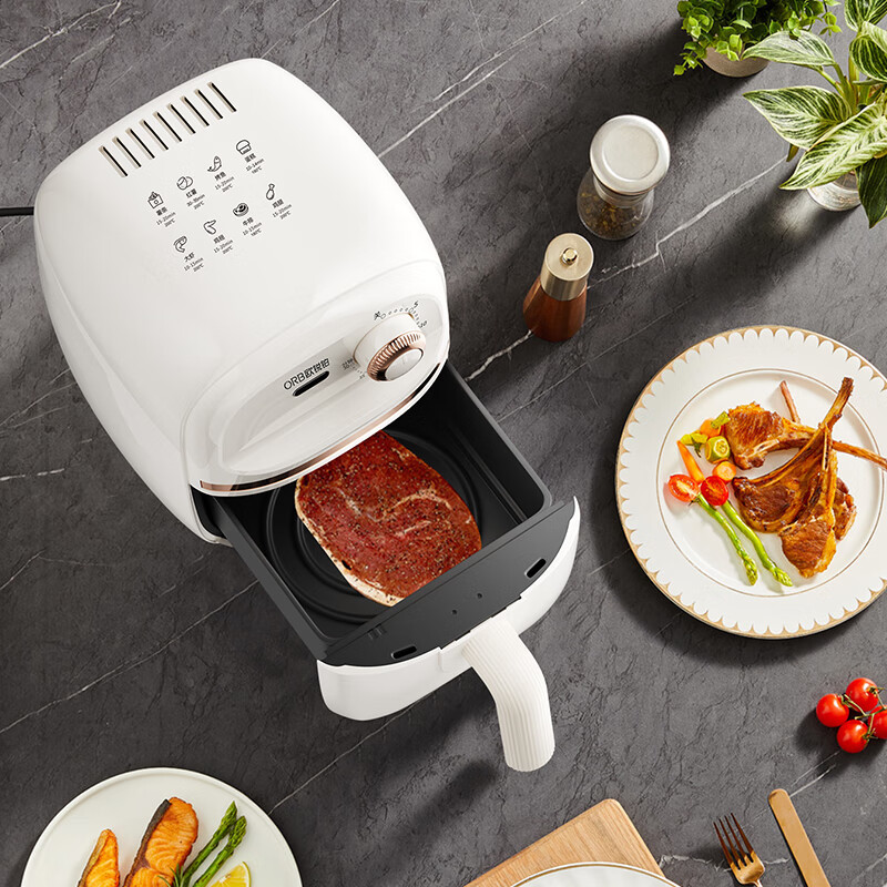 欧锐铂 ORB-1778小魔方-迷你空气炸锅 低油空气炸 螺旋油槽设计 2L高清大图