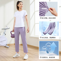 361°运动裤女薄款防晒冰丝裤宽松直筒透气休闲跑步裤裤子