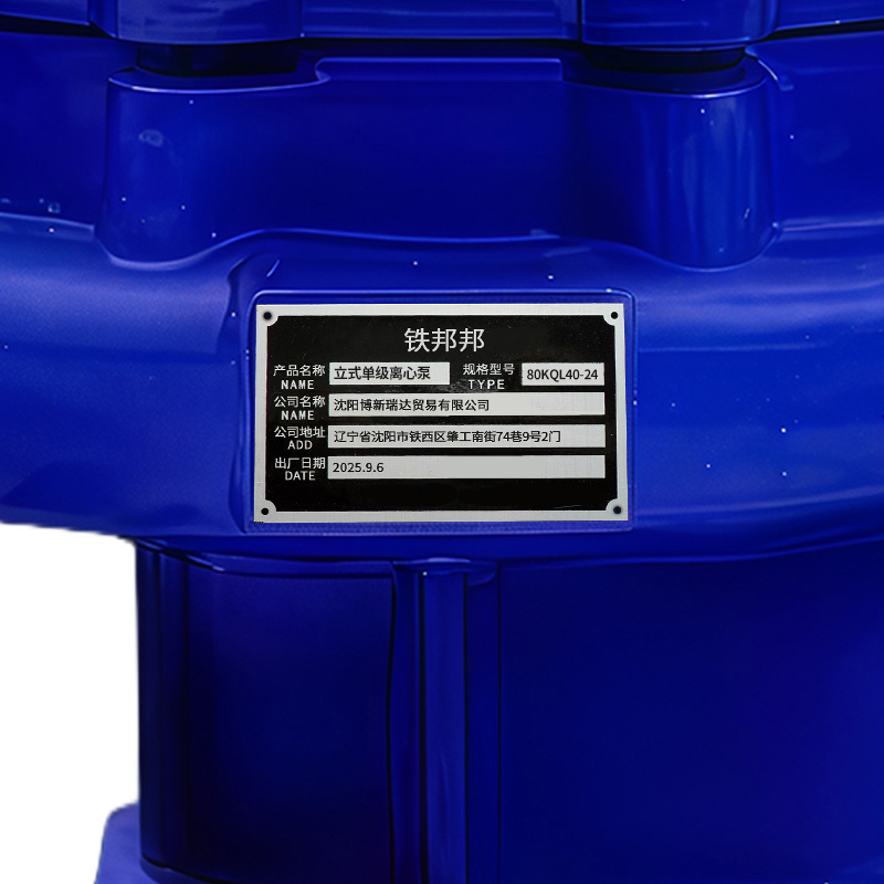 铁邦邦 立式单级离心泵 80KQL40-24 台高清大图