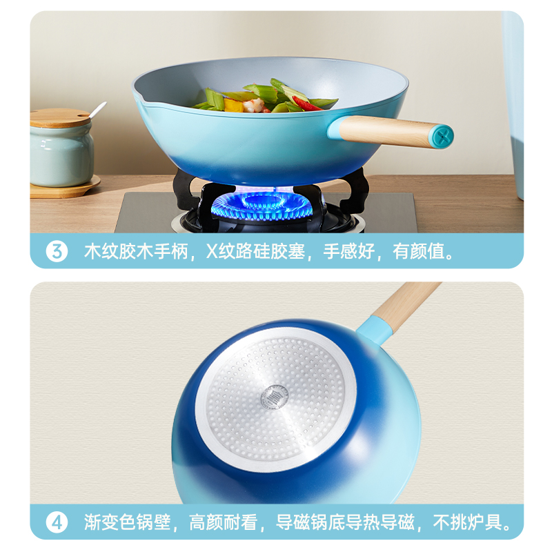 炊大皇青鸟炒锅28cmQN28CG.高清大图