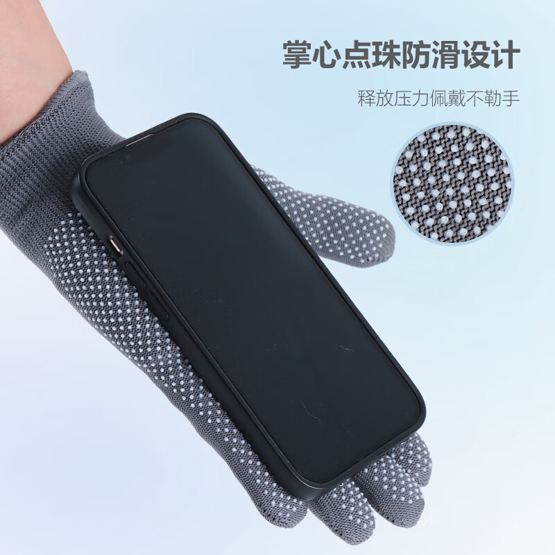 Golmud点塑劳保手套12付/包PVC点珠胶防滑开车透气薄款GM618高清大图