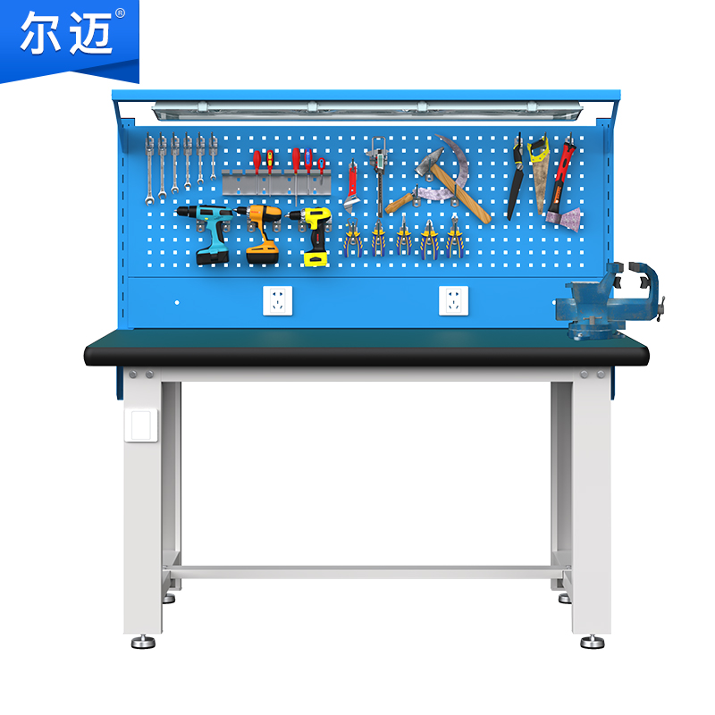 尔迈 重型钳工工作台防静电操作台工厂车间多功能维修工具台 1.5米 N款