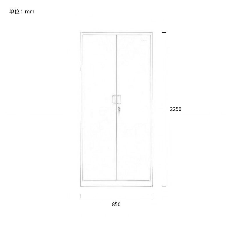 富莱斯宝 双面档案柜 2250*850*550 /组高清大图