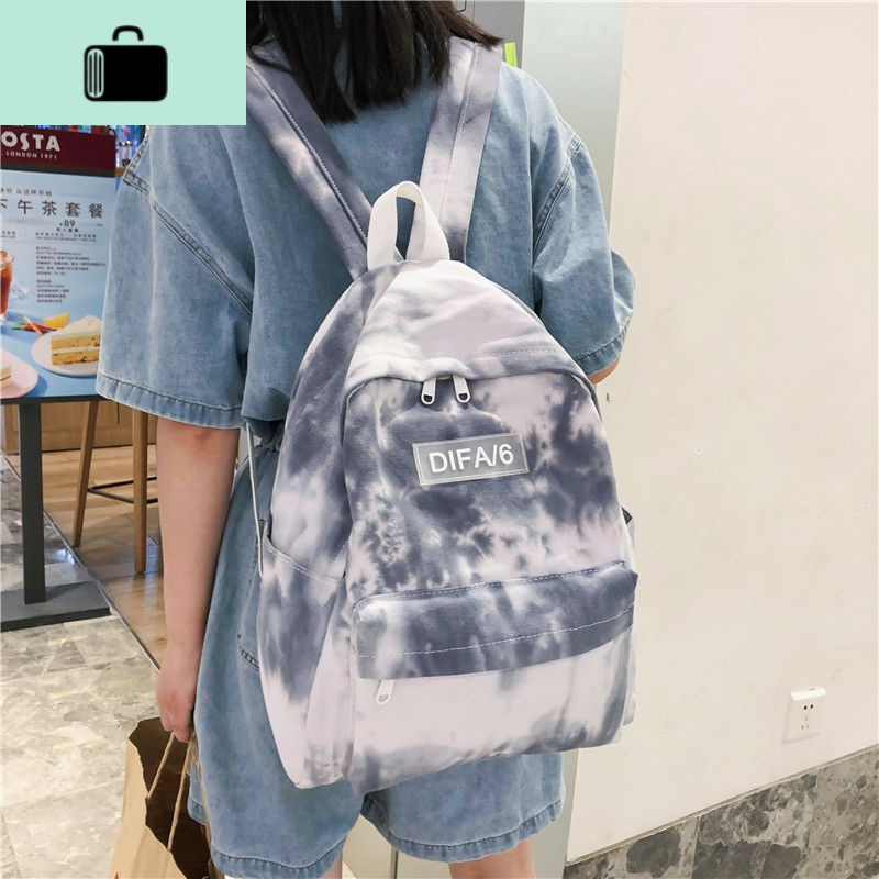 书包女日系韩版校园泫雅风轻度少女帆布高中生ins风大学生双肩包NEW LAKE