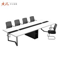 质凡 小型会议桌长桌简约现代接待洽谈桌 3600*1200*750