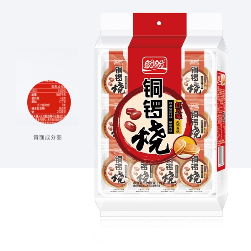 盼盼铜锣烧红豆味240g高清大图