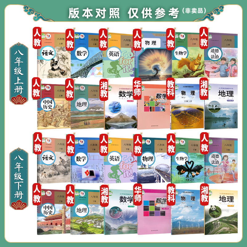 地理--湘教版 八年级上 [正版]湖南2025版初中七年级八年级九年级上下册数学语文英语物理化学历史地理道德与法治初一二高清大图