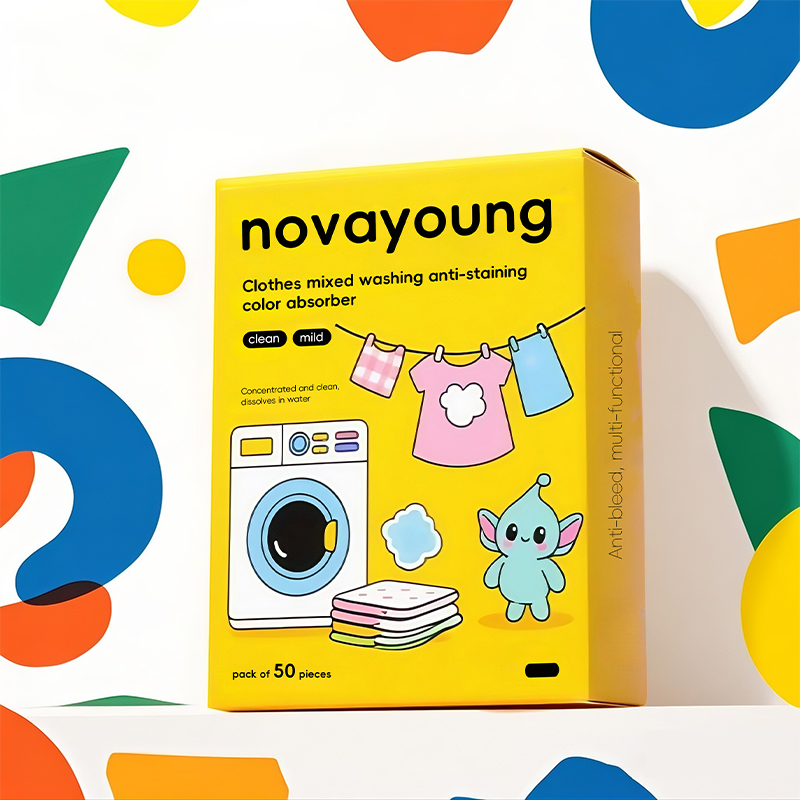 novayoung N1028衣服混洗防染色吸色片50片装 吸色片(计价单位:盒)黄色高清大图