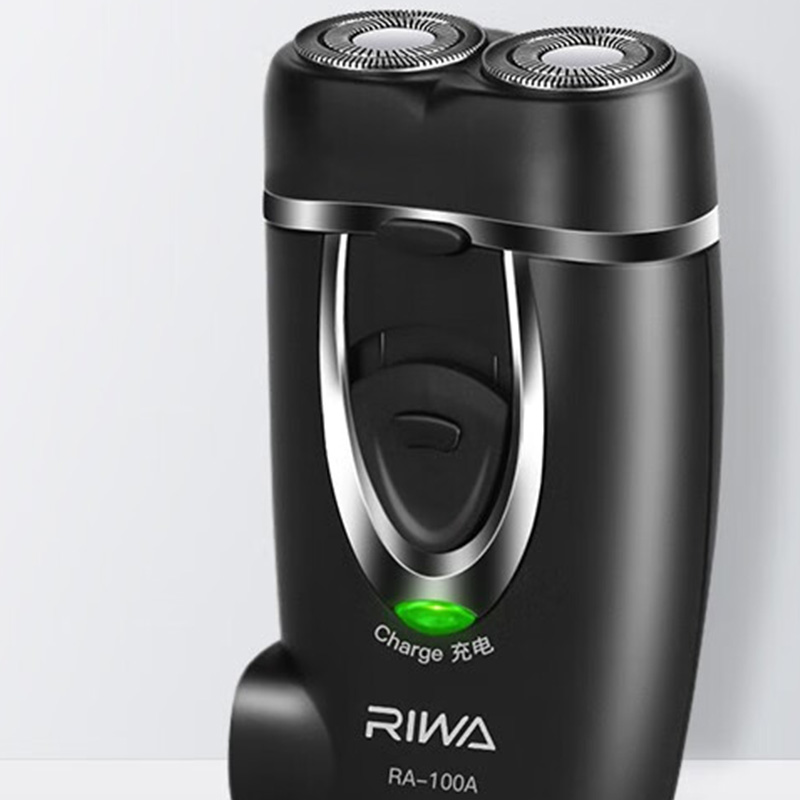 雷瓦电动剃须刀小巧机身智能旋转双刀头磨砂工艺RA-100A高清大图