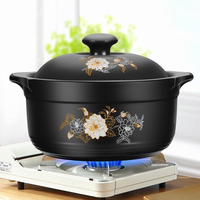 砂锅炖锅陶瓷沙锅饭煲燃气土锅米线煲汤锅明火煲仔饭锅泡面汤锅|l