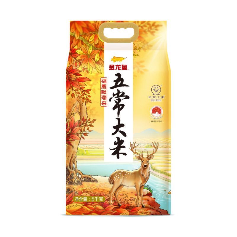 金龙鱼 福鹿 献瑞来五常大米5kg