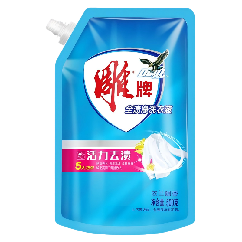 雕牌全渍净洗衣液500g 活力去渍 带旋钮盖出液口 W