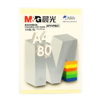 晨光(M&G) 彩色复印纸淡黄80gA4-100张APYVPB0151.