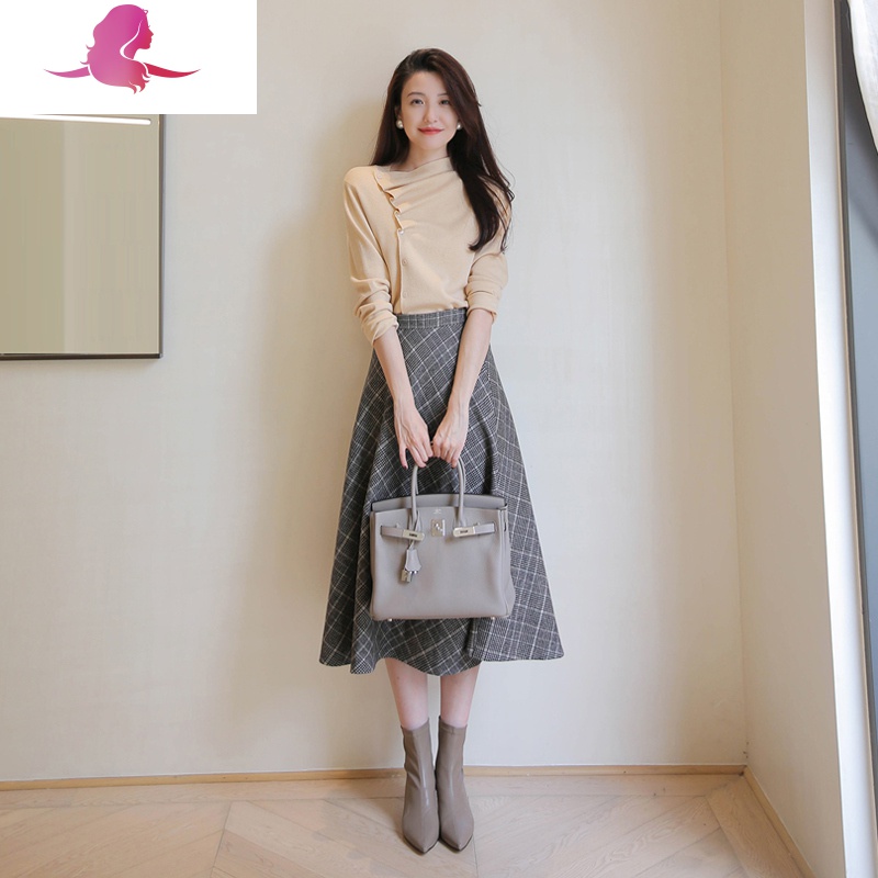 艳如飞春装温柔系职场轻熟风女装两件套淑女气质穿搭女范套装裙子春季