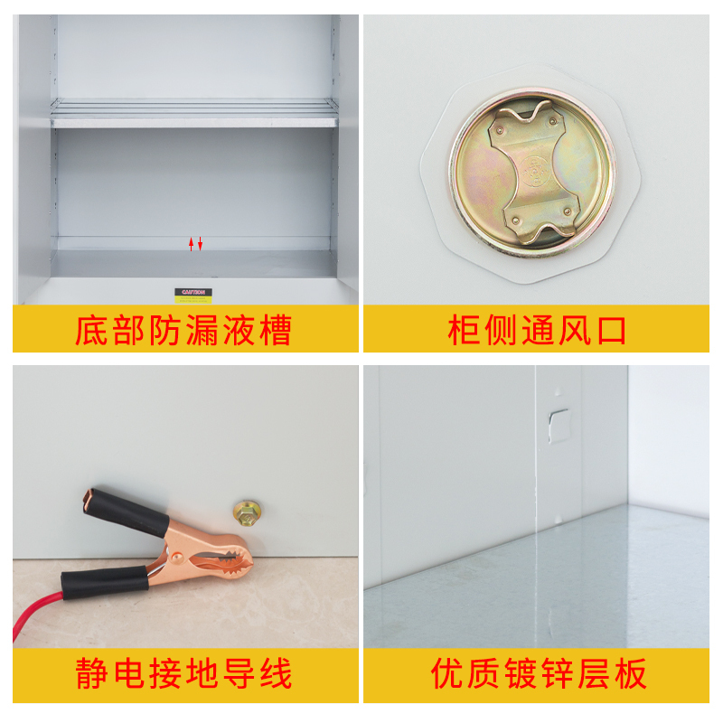 易企采 60加仑毒麻药品柜实验室试剂安全柜双锁易制毒化学品柜保险柜