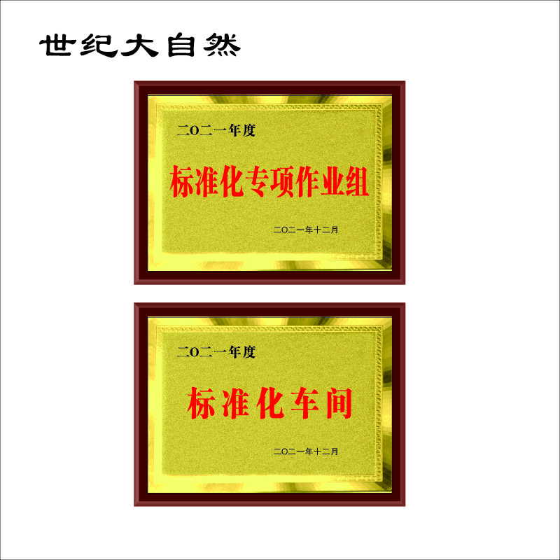 世纪大自然 奖牌 400*600mm 块高清大图