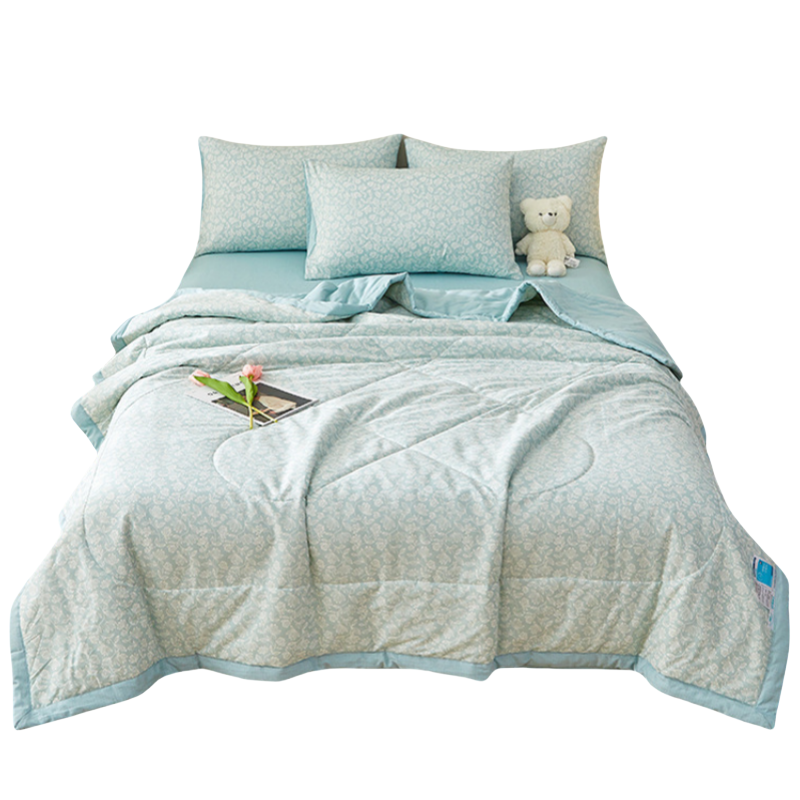 铭思沃被子150*200cm条 安妮蓝高清大图