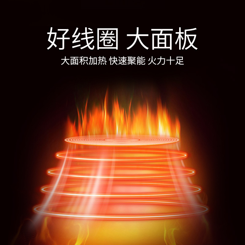 苏泊尔(SUPOR)IH02-220 电磁炉 触摸屏 大火力 黑色 内置集成式EMC