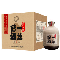 [金六福旗舰店]金六福酒一坛好酒40.8度浓清兼香型川酒500ml*4坛纯粮食白酒整礼品袋(内含4个布袋)