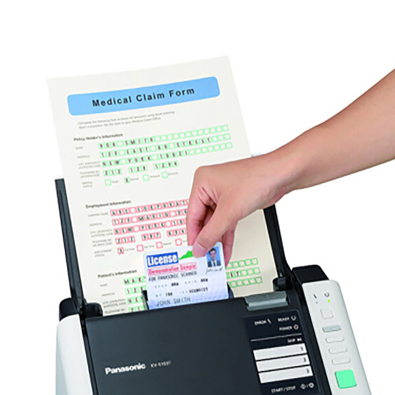 松下（panasonic）KV-S1038馈纸式扫描仪A4彩色双面高速每分钟32张/64面商务机