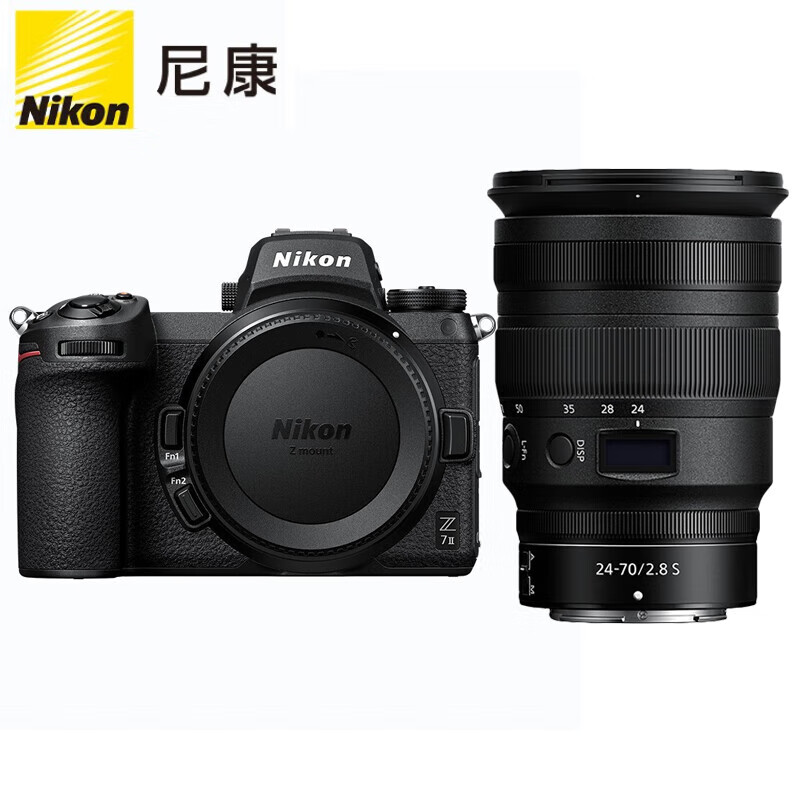 尼康(Nikon)Z 7Ⅱ(Z7 2/Z72)全画幅微单相机 5轴防抖Vlog视频拍摄Z 24-70mm f/2.8 S