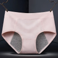 纯棉女士生理内裤纯棉经期防侧漏生理裤经期防漏内裤厂家 XXL 淡雅粉