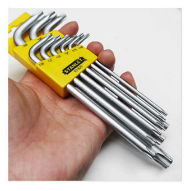 史丹利 Stanley92-625-239件长L型中孔花形扳手套装T10-T50