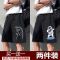 短裤男夏季潮牌潮流ins港风中裤薄款韩版宽松马裤休闲外穿五分裤 短裤 (黑色) S 75—85斤