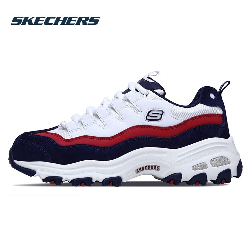 斯凯奇skechers女鞋2023秋季新款增高休闲鞋厚底轻便熊猫鞋防滑百搭