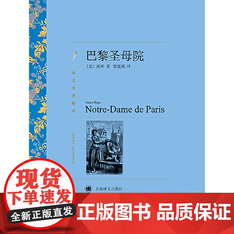 巴黎圣母院 (译文名著精选) 雨果 管震湖 译 上海译文出版社 正版书籍高清大图