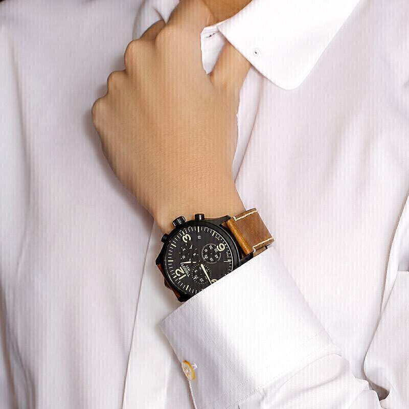 天梭(TISSOT)瑞士手表 速驰系列腕表 皮带石英男表T116.617.36.057.00