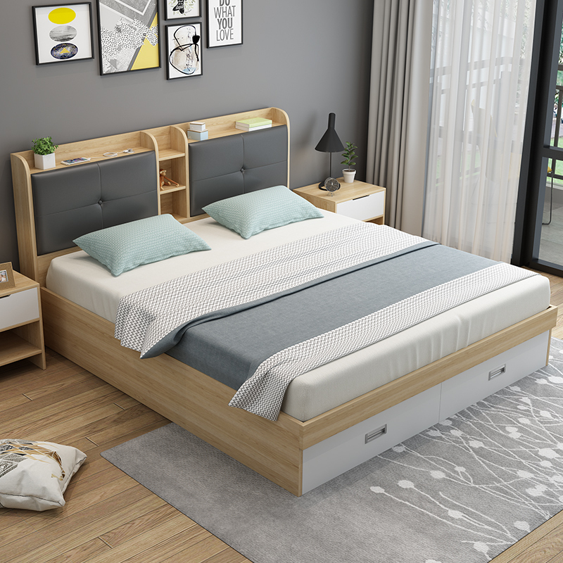 凯丽罗拉板式床905 凯丽罗拉床北欧气动高箱床1 5 简约现代储物床卧室小户型收纳床榻榻米1 8 小户型板式床双人床 价格图片品牌报价 苏宁易购蒙芭莎官方旗舰店