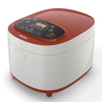 飞利浦（Philips）HD4532电饭煲 预约功能 底盘加热 黑晶内胆家 用多功能智能微电脑控制 4L大容量 花蕊红