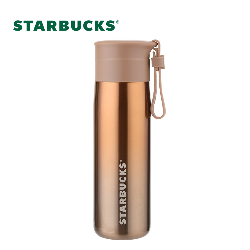 星巴克(Starbucks)幸运金款系列随行保温杯 高颜值金色咖啡随行 296ml