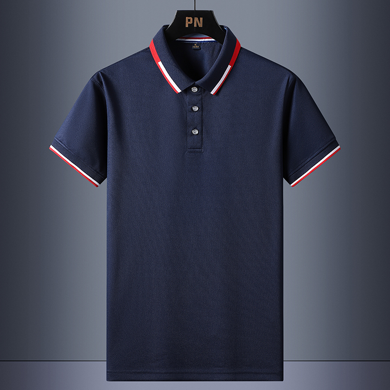 男士短袖t恤夏季冰丝薄款polo衫休闲半袖体恤商务翻领衣服sjun003