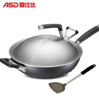 [优选]爱仕达钛熔射金刚旋风无烟炒锅不粘锅炒菜锅具CL32Z2WG燃气灶适用
