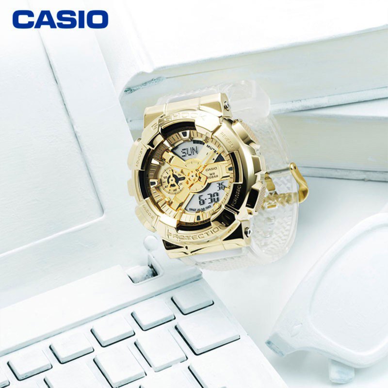 卡西欧casiogshock冰川金系列时尚男表运动防水手表gm110sg9apr