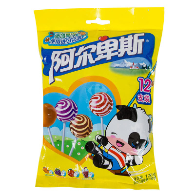 阿尔卑斯混合味12支棒棒糖袋装120g