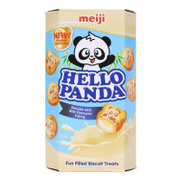 明治(meiji)熊猫奶油夹心小熊饼干50g/盒 新加坡进口食品