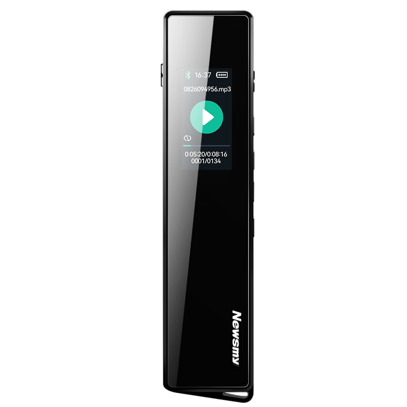 纽曼 V03ProX 智能录音笔 64G 蓝牙版 会议录音转文字 同声翻译 声文速记 专业级降噪 一键录音 哑黑