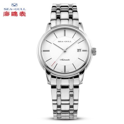海鸥表(SEAGULL)简约休闲正装手表 女士 商务休闲 复古单历 自动机械表 女 D816.405L