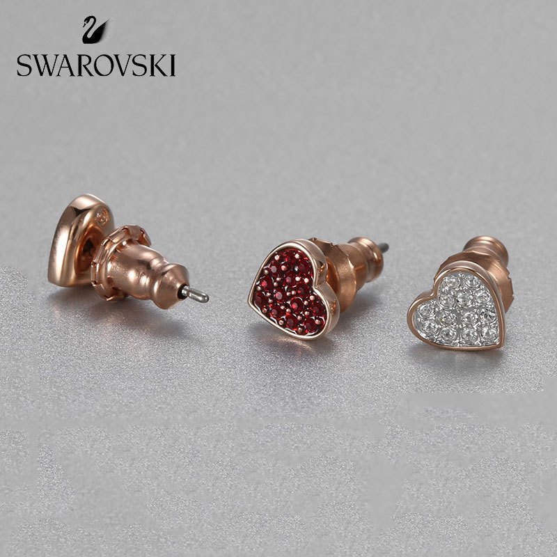 [直营]施华洛世奇(SWAROVSKI) 不对称耳钉耳饰 人造水晶 欧美风格 送恋人