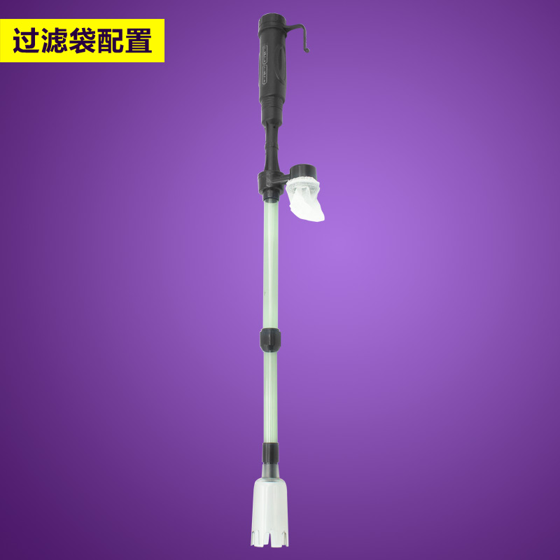 鱼缸电动自动换水器 水族箱电动电池换水吸水管清理鱼便鱼缸吸污高清大图