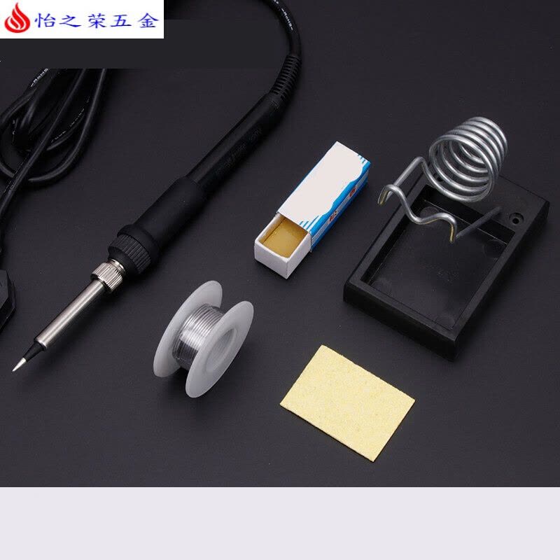 恒温电烙铁套装家用电子维修可调温电洛铁焊锡锡焊焊接工具电焊笔 60W内热套餐一图片