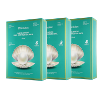 韩国进口JMsolution肌司研海洋珍珠深层补水保湿面膜3盒装 三部曲30g*30片男女通用 JM珍珠面膜