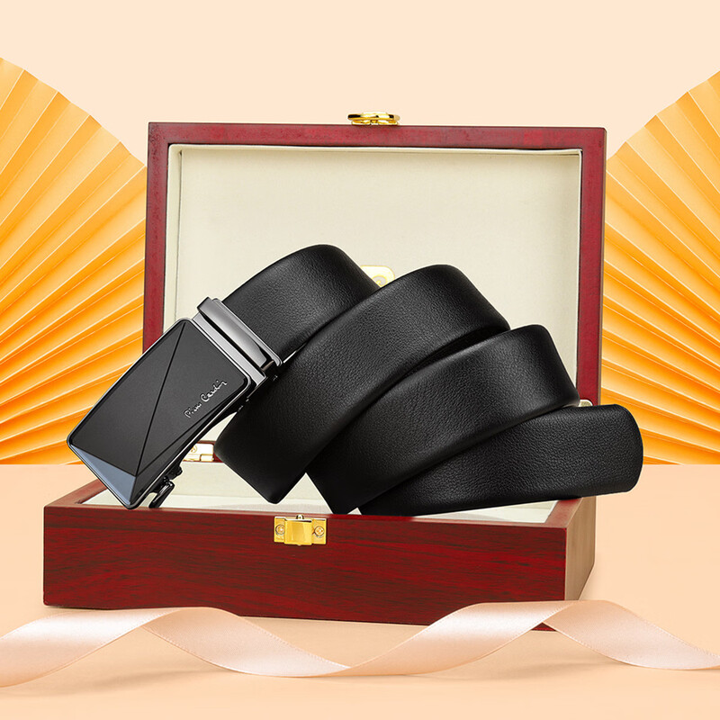 皮尔卡丹(pierre cardin)新款休闲男式自动扣皮带W42814061-13A高清大图